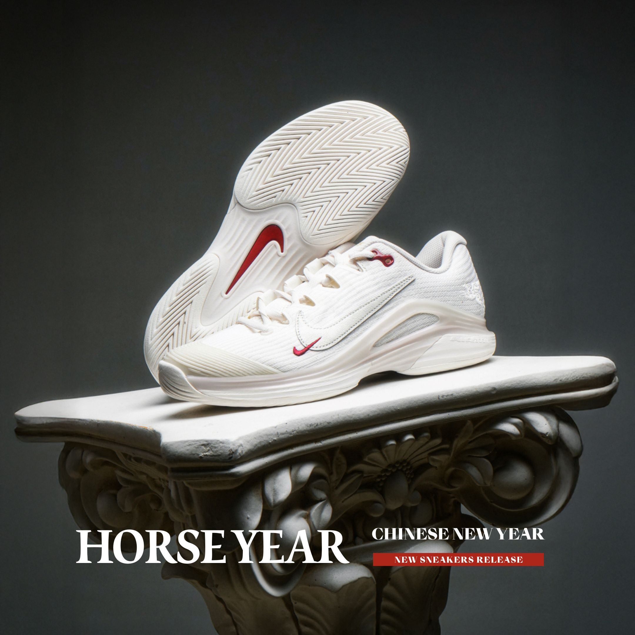 NICEDAY 代購 Nike Vapor 12 CNY 馬年 新年 春節 脫韁野馬 米白 網球鞋 馬 酒紅 IQ1156-110