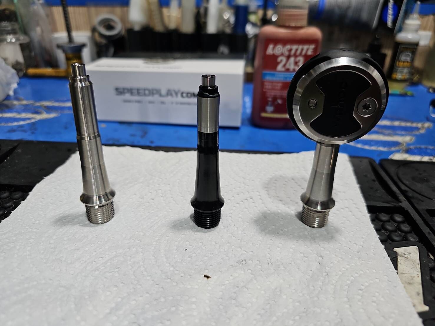 (改裝到好) Wahoo 卡踏改鈦軸心含保養 長度:50 /55 /60 /65 /70mm可選 改裝軸心 不含卡踏本體 改到好