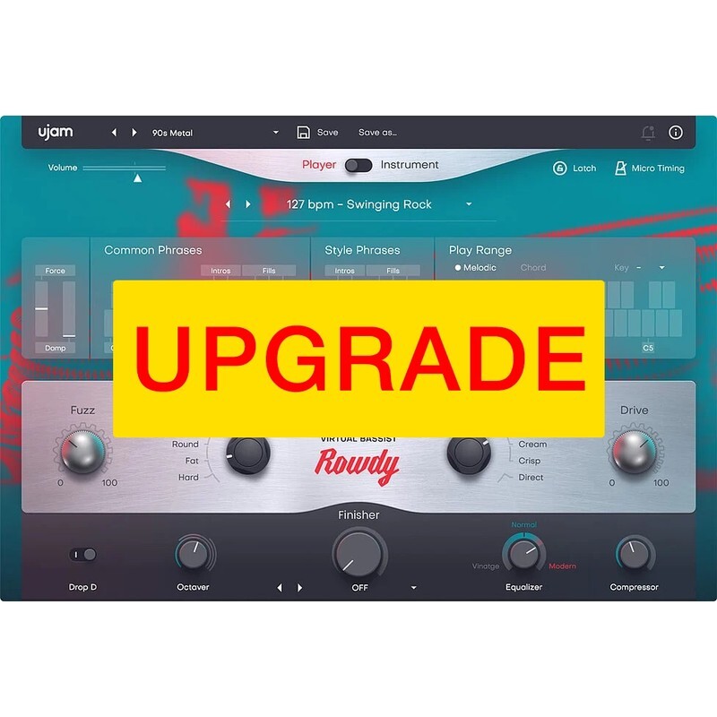 UJAM Upgrade ROWDY 2｜虛擬貝斯音源升級