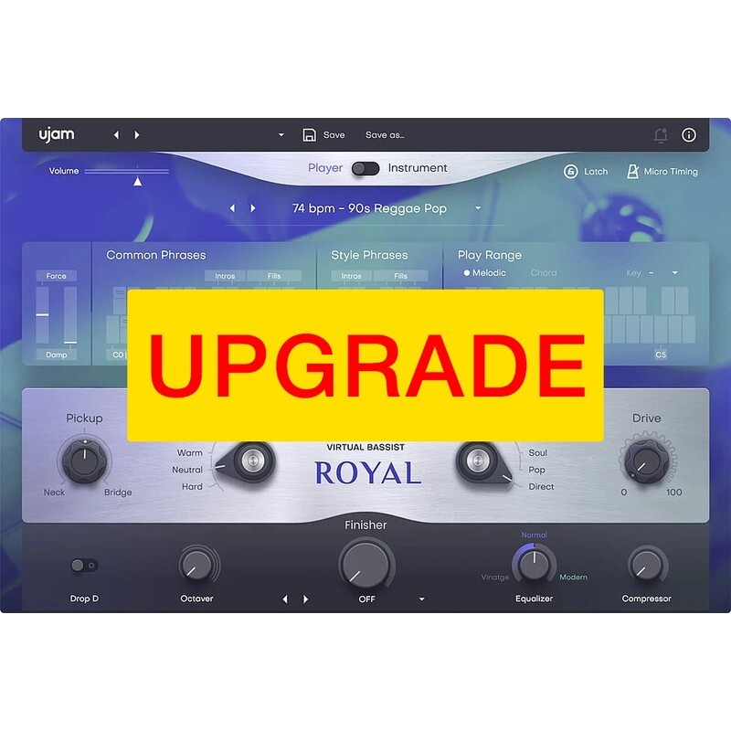 UJAM Upgrade ROYAL 2｜虛擬貝斯音源軟體