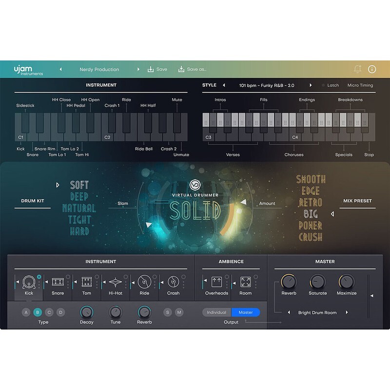 UJAM SOLID 2｜虛擬鼓手音源軟體