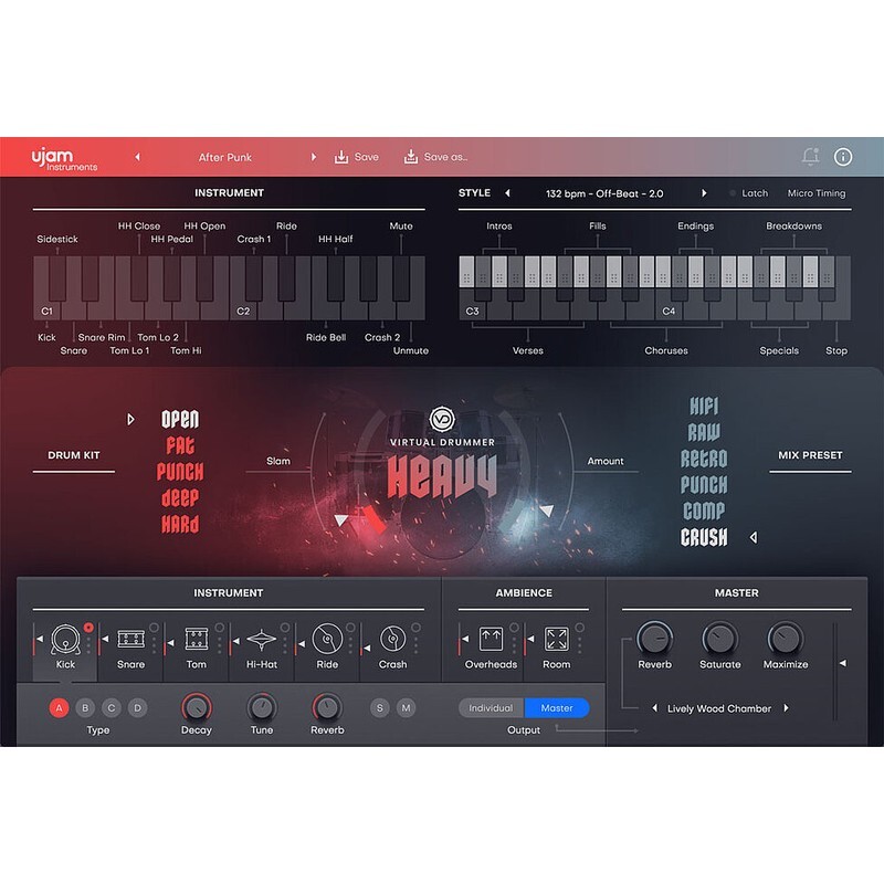 UJAM HEAVY 2｜硬式搖滾虛擬鼓手音源