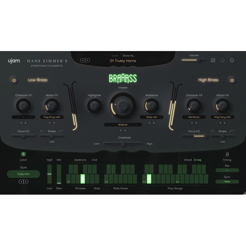 UJAM BRAAASS｜銅管樂器虛擬音源