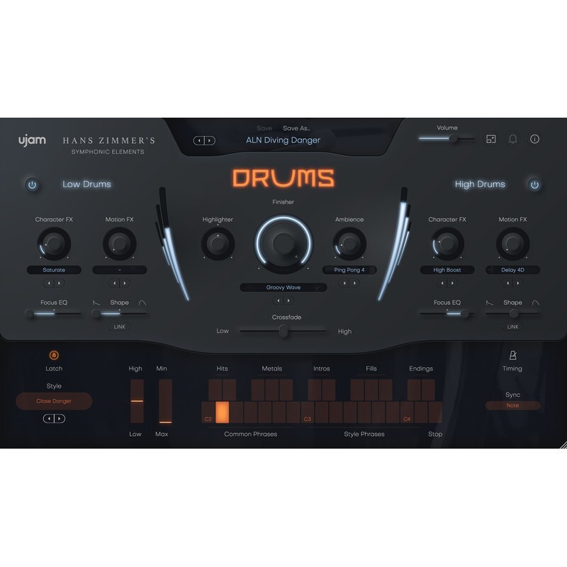 UJAM DRUMS｜虛擬鼓手音源插件