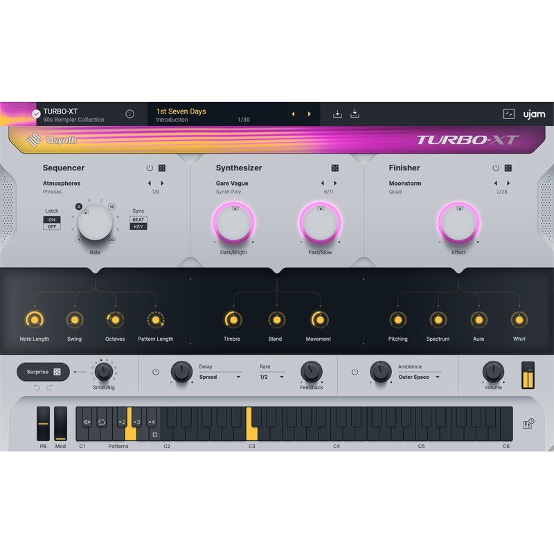 UJAM TURBO-XT｜虛擬合成器音源