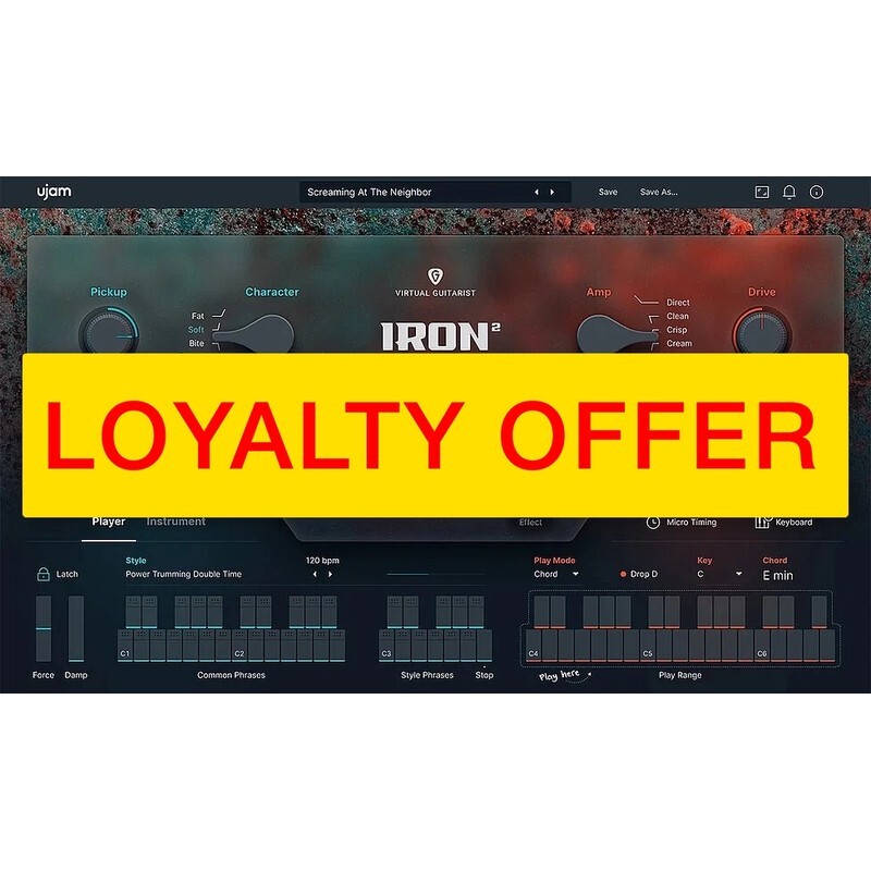 UJAM IRON 2 Loyalty Offer｜虛擬電吉他音源