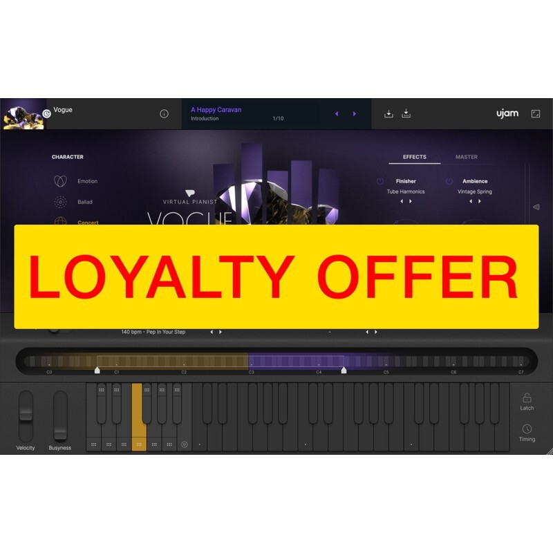 UJAM VOGUE Loyalty Offer｜虛擬鋼琴音源軟體