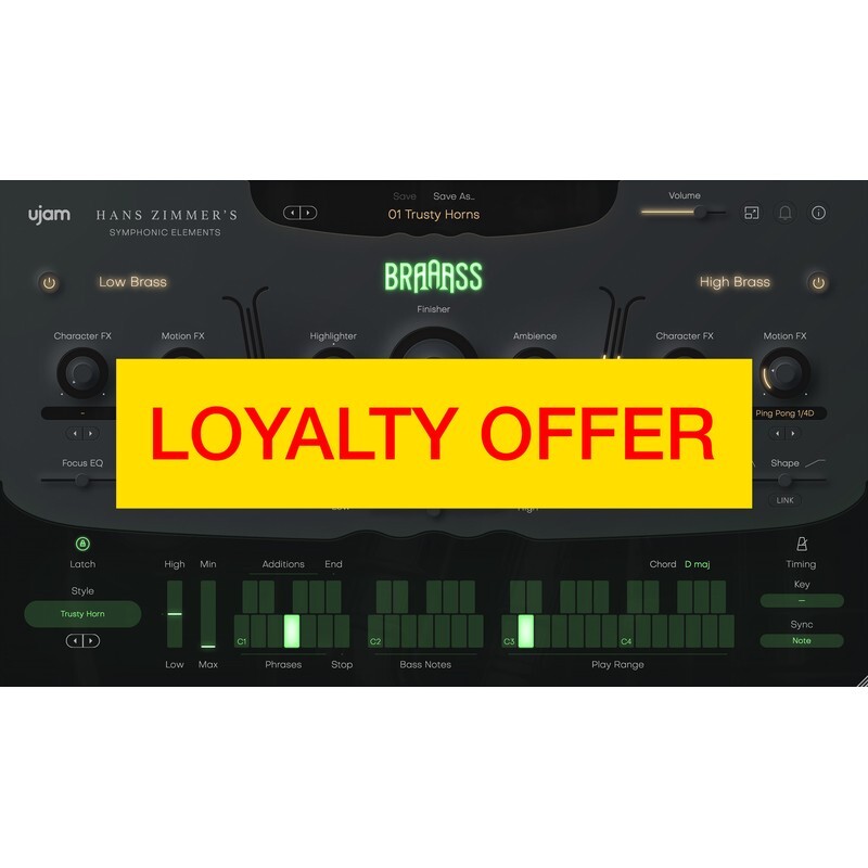 UJAM BRAAASS Loyalty Offer｜銅管樂器音源