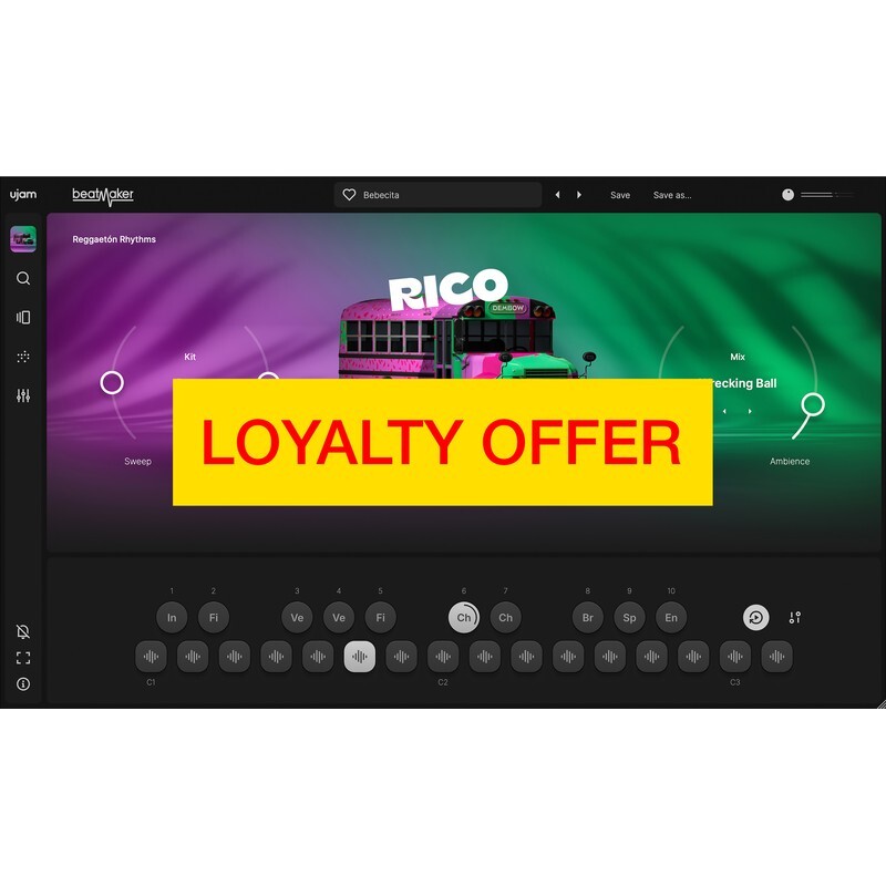 UJAM RICO Loyalty Offer｜虛擬鼓手音源插件