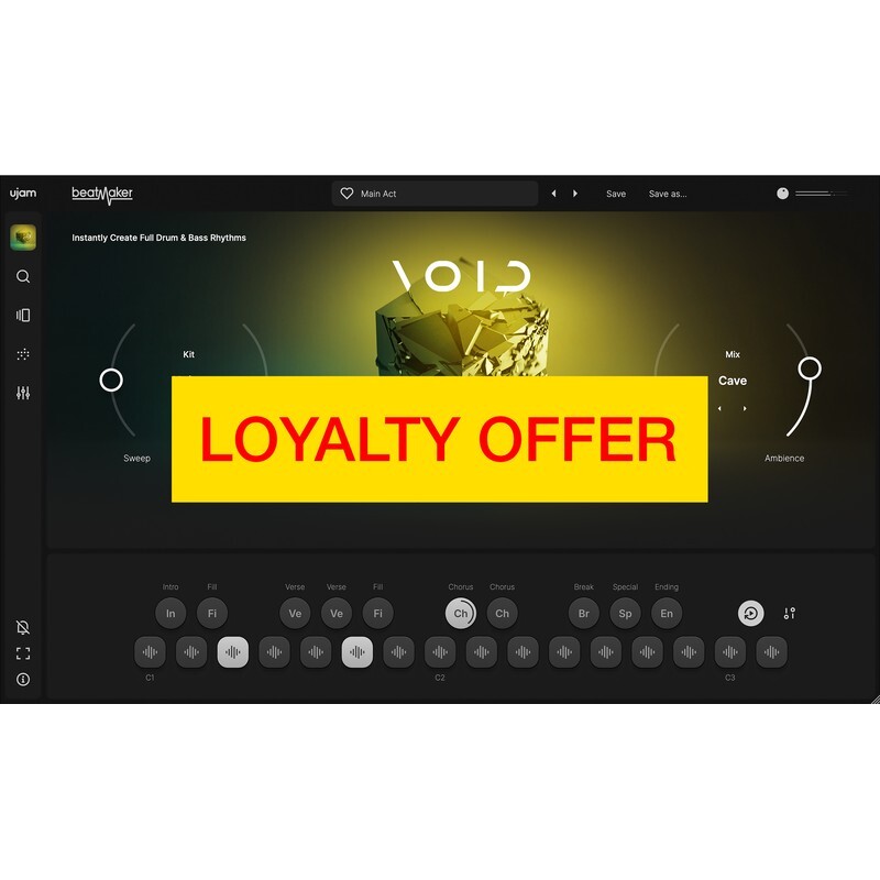 UJAM VOID Loyalty Offer｜虛擬鼓手音源插件