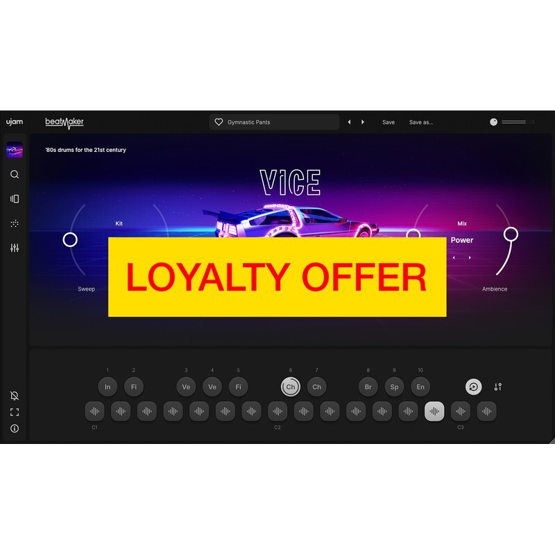 UJAM VICE Loyalty Offer｜虛擬鼓機音源軟體