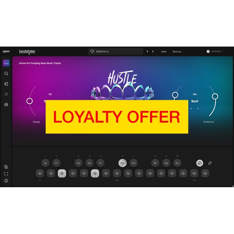UJAM HUSTLE 2 Loyalty Offer｜虛擬節奏製作音源