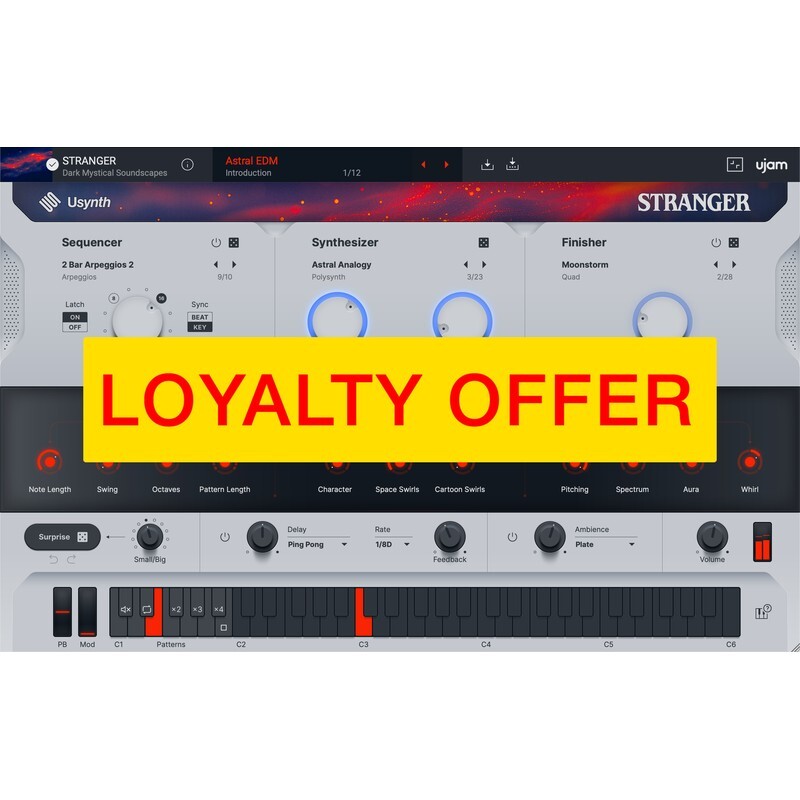 UJAM STRANGER Loyalty Offer｜數位音源軟體