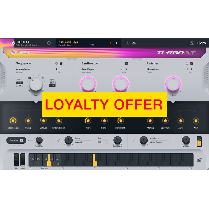 UJAM TURBO-XT Loyalty Offer｜音訊效果器插件