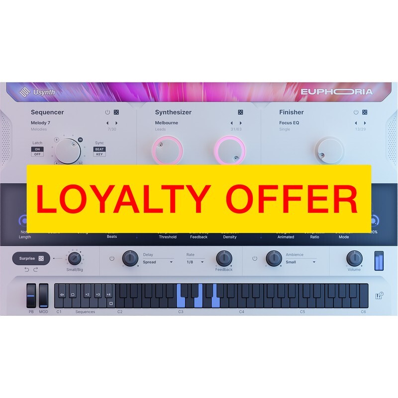 UJAM EUPHORIA Loyalty Offer｜音樂製作軟體音源