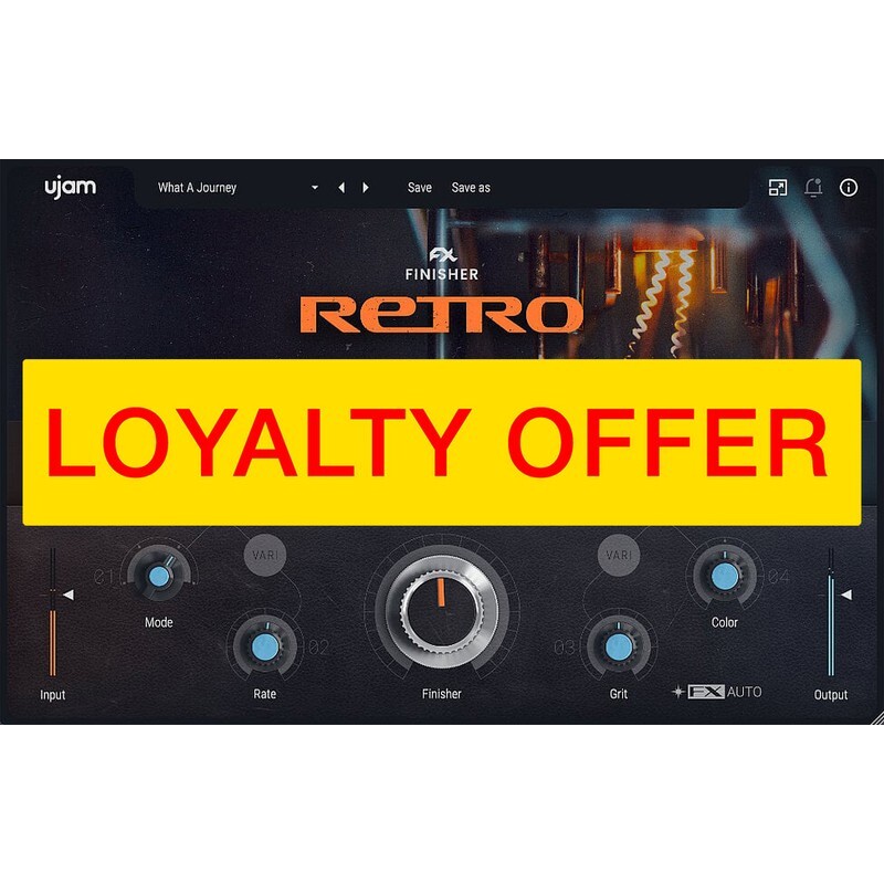 UJAM RETRO Loyalty Offer｜虛擬樂器軟體音源