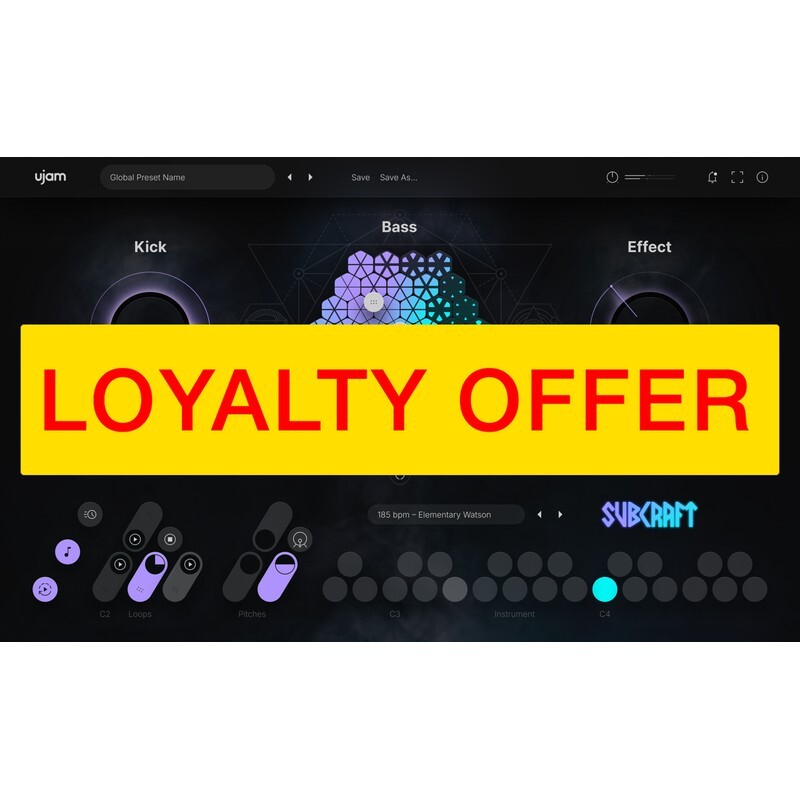 UJAM SUBCRAFT Loyalty Offer｜虛擬低音合成器