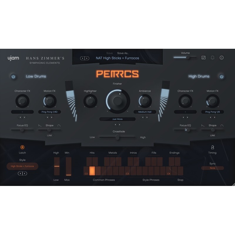 UJAM PERRCS｜虛擬打擊樂器音源