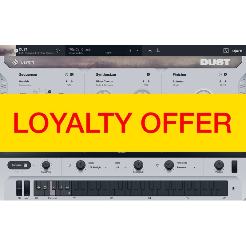 UJAM DUST Loyalty Offer｜虛擬樂器軟體音源