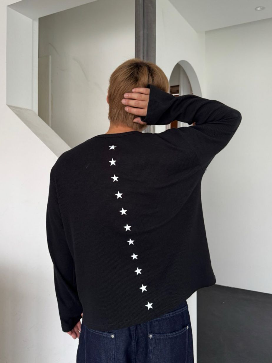 圖案半開胸長袖衫 Seeot-085T