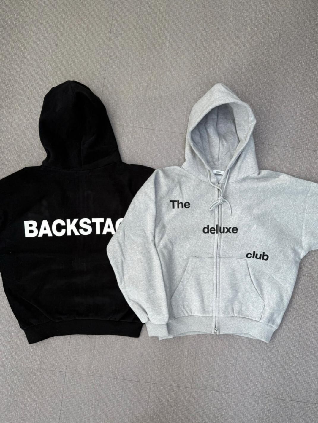 英文字連帽拉鍊外套(薄抓毛底) Seeot-090JK