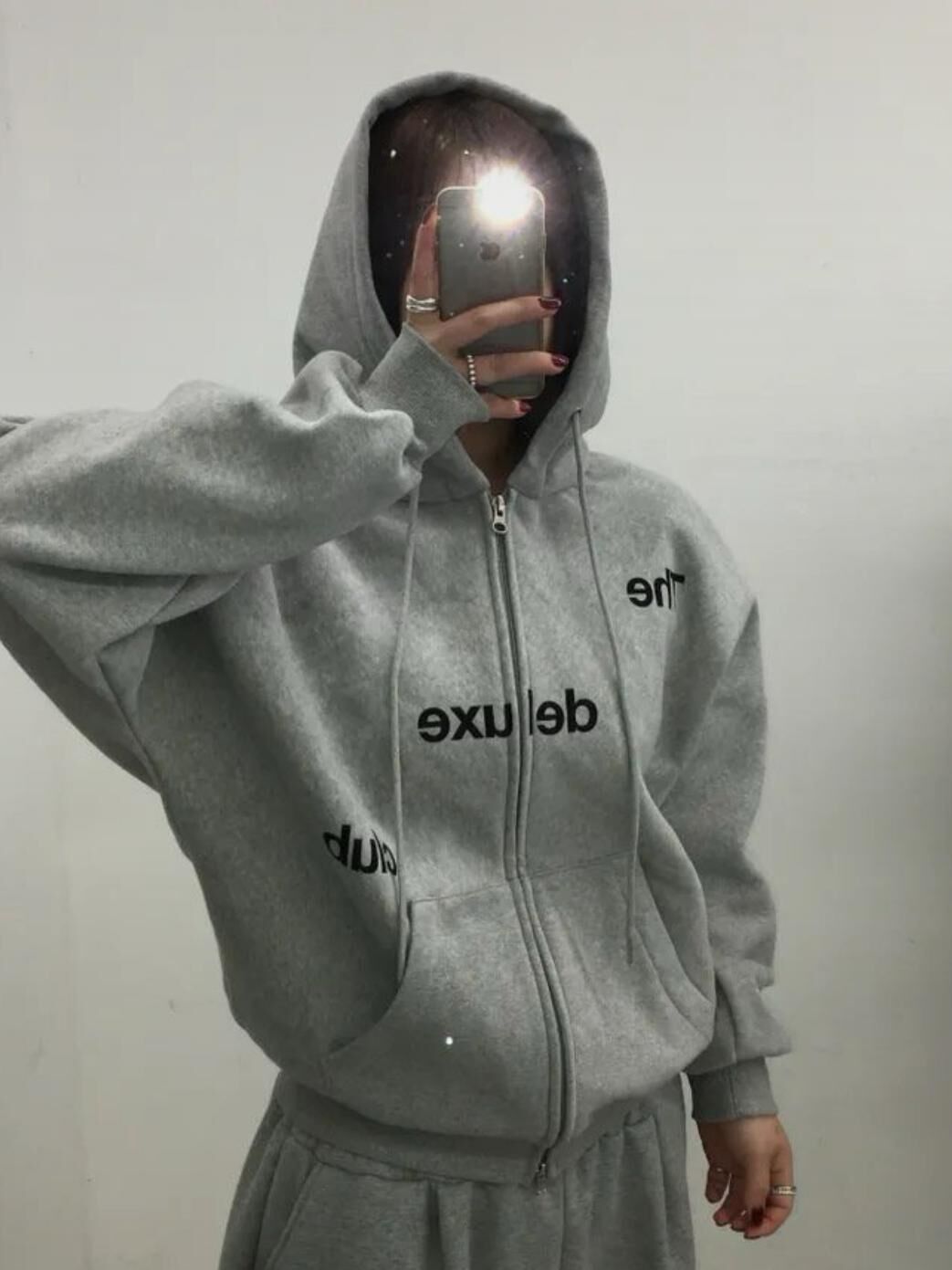 英文字連帽拉鍊外套(薄抓毛底) Seeot-090JK