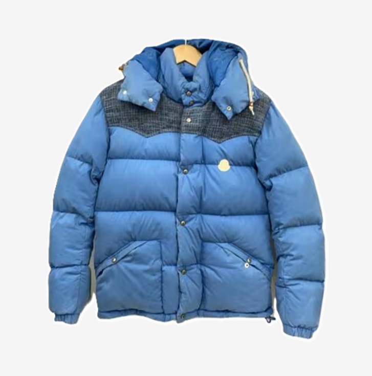 VISVIM x MONCLER DOWN JACKET (( USED A )) 中古美品 - BLUE SIZE 1 PRE ORDER ITEM (預訂中)