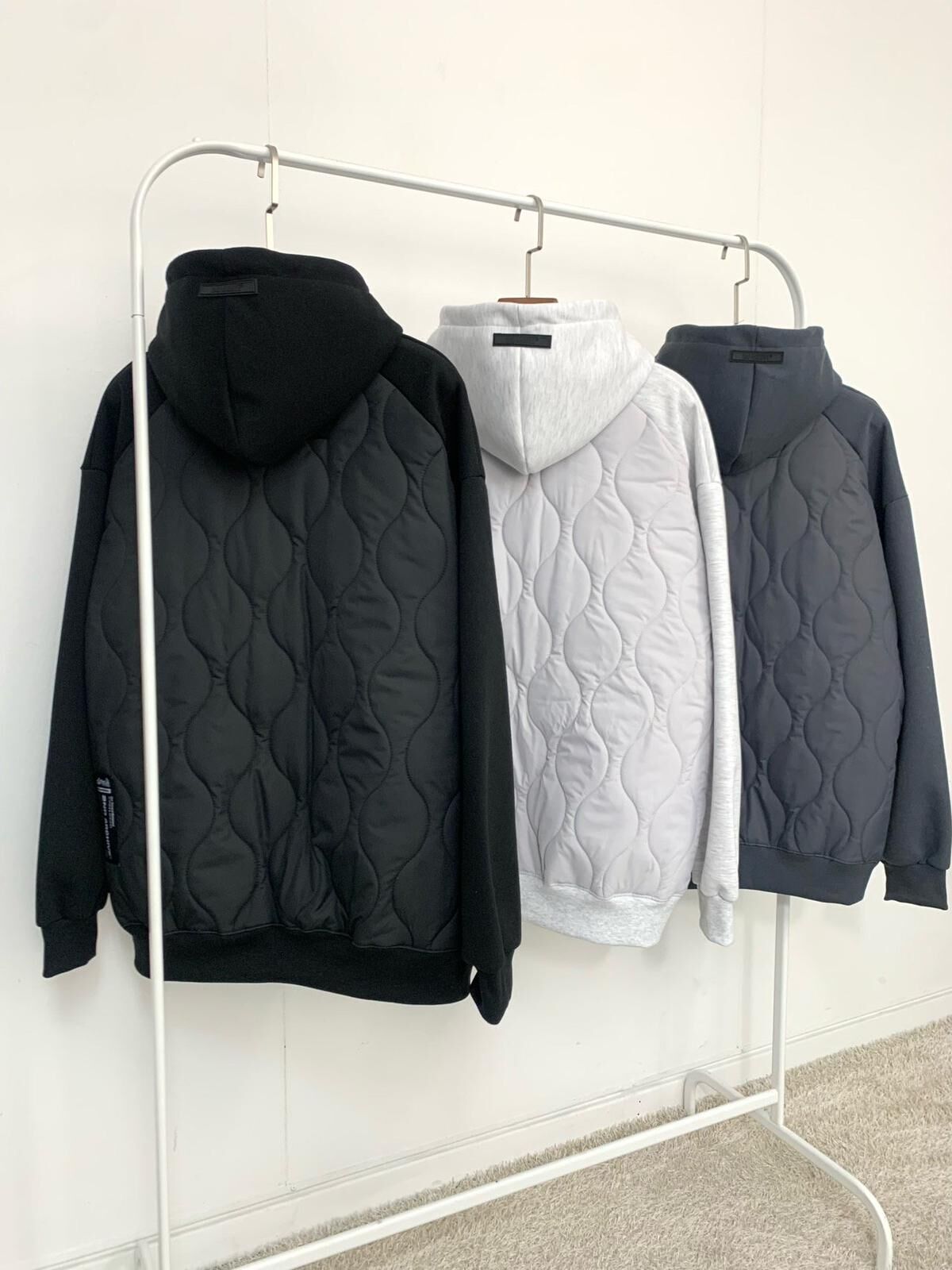 拼夾棉連帽衛衣(薄抓毛底) 2nd-318T