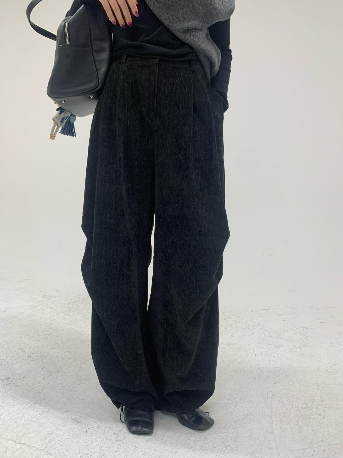 SN009 淨色鬆身長褲 Free size