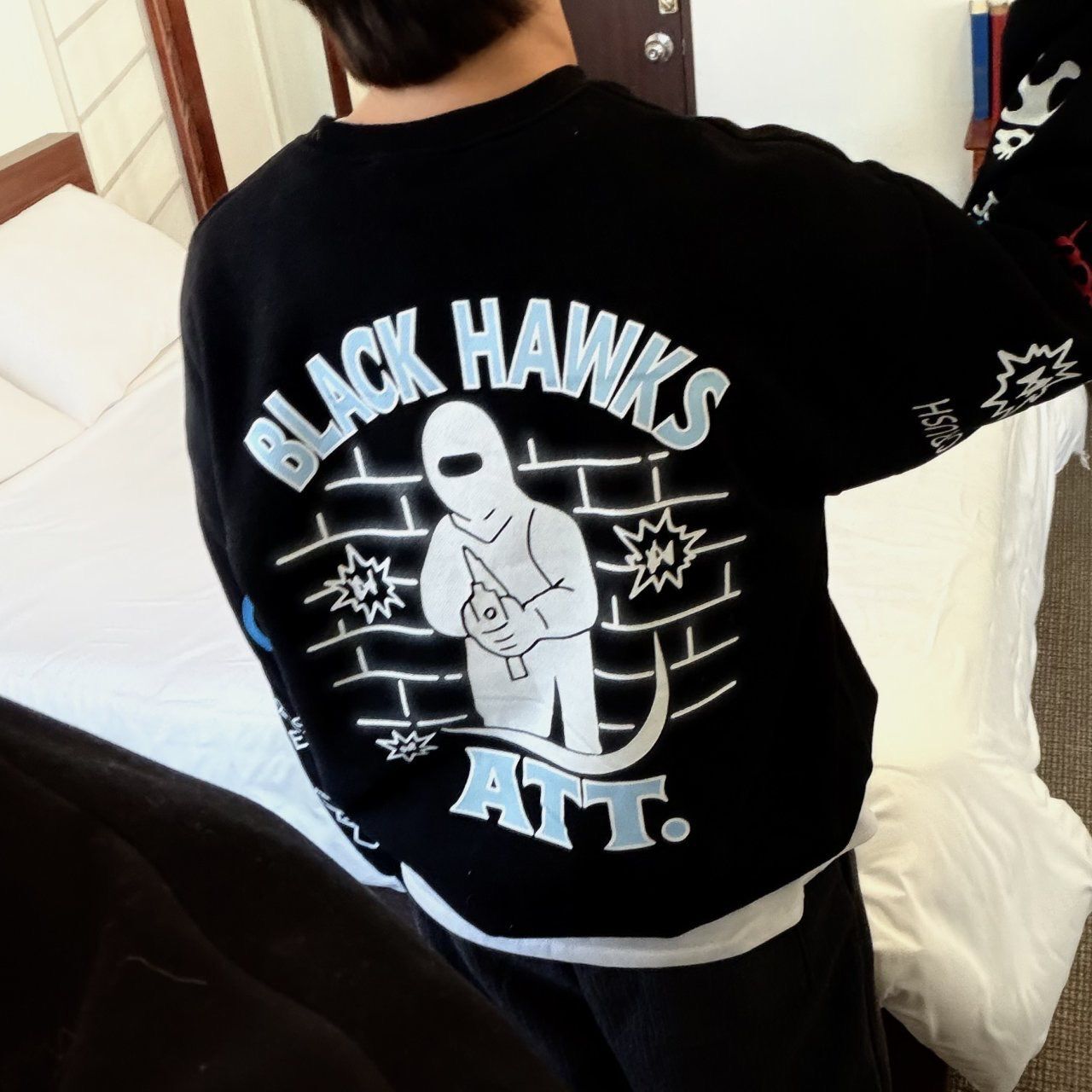 英文字圖案衛衣 BY-474T