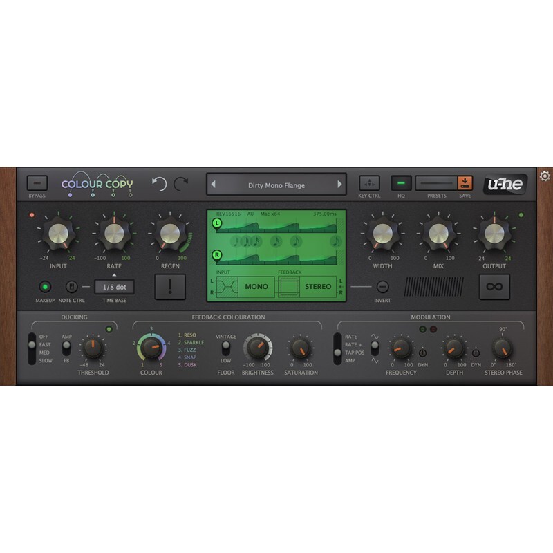 u-he Colour Copy｜延遲效果器插件