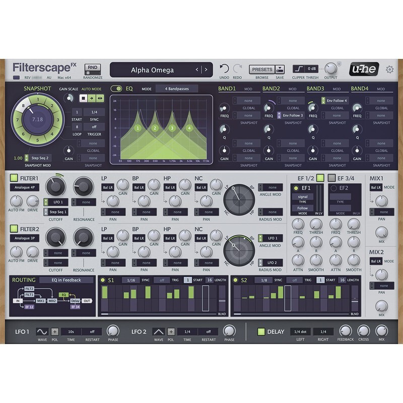 u-he Filterscape｜濾波均衡效果器