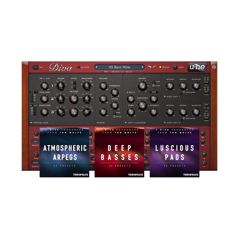 u-he Diva Tom Wolfe Bundle｜合成器大師音色庫