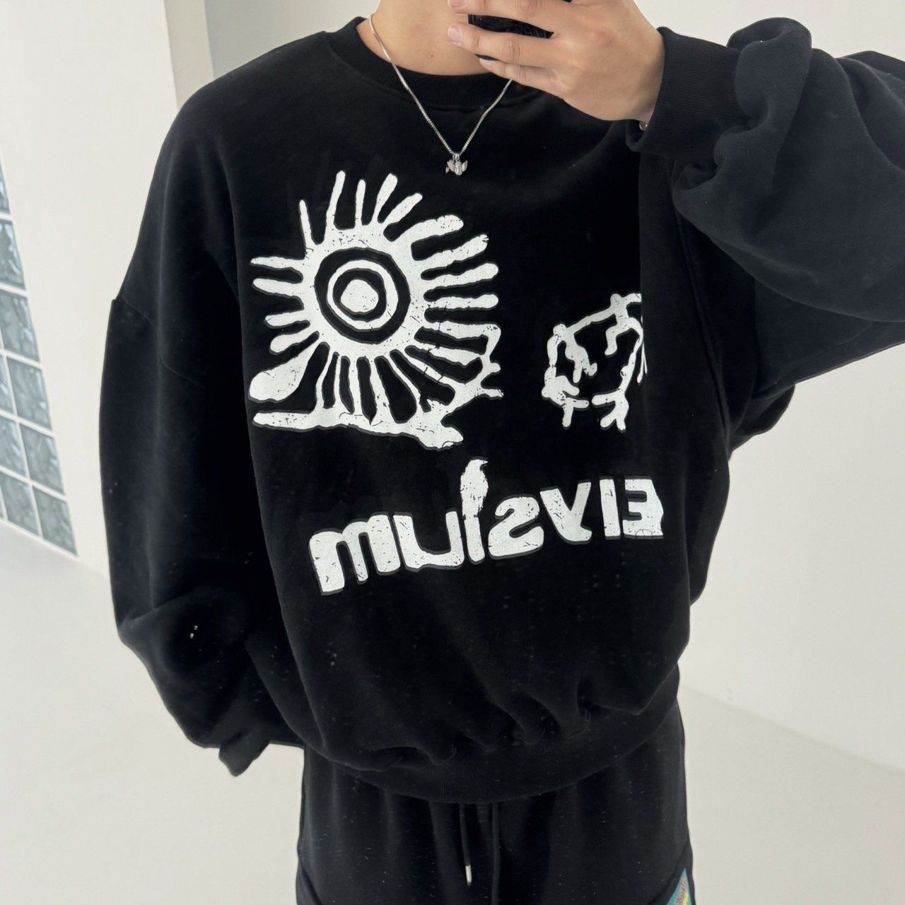 英文字圖案衛衣 BY-476T