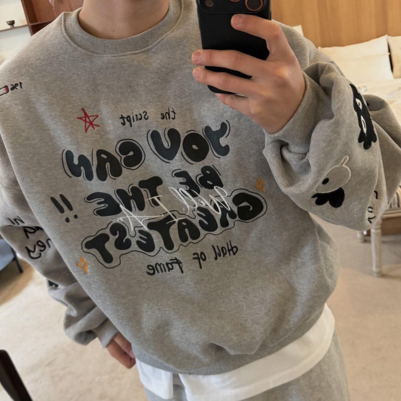 英文字圖案衛衣 BY-478T