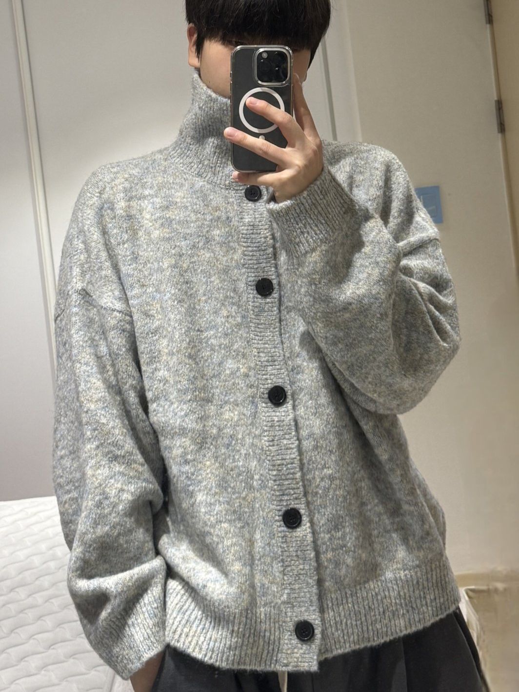 淨色企領開胸外套 JK2760