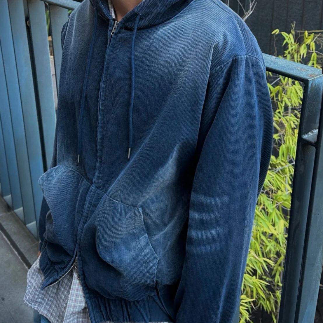 洗淨色連帽拉鍊外套 JK2757