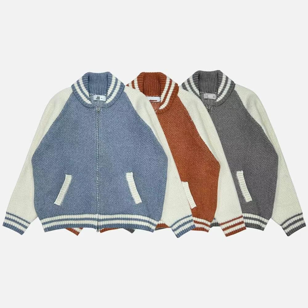 拼色反領開胸外套 JK2758