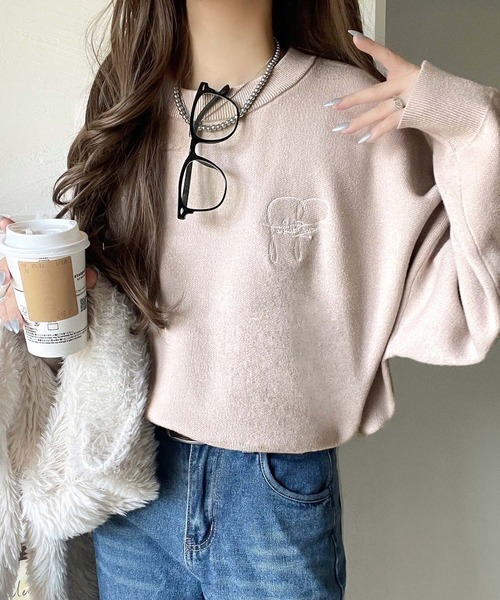 日本🇯🇵連線 Classical Elf 胸前Logo刺繡簡約針織衫 刺繡 休閒 長袖 T恤 打底 內搭 4色(任買兩件711免運)/預購