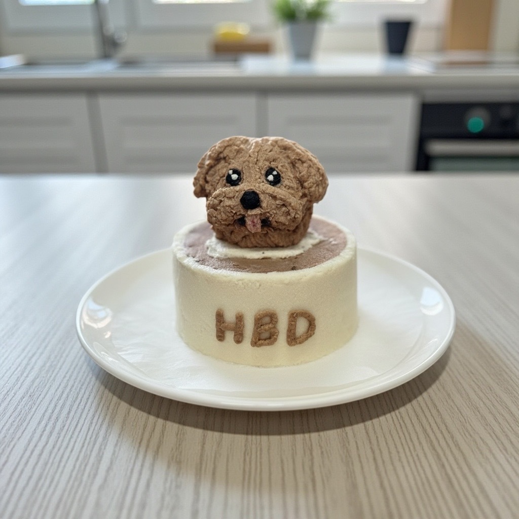 《預購》🌟4吋生日蛋糕🌟立體頭像🌟造型鮮食🌟寵物可食用🌟採手工製作