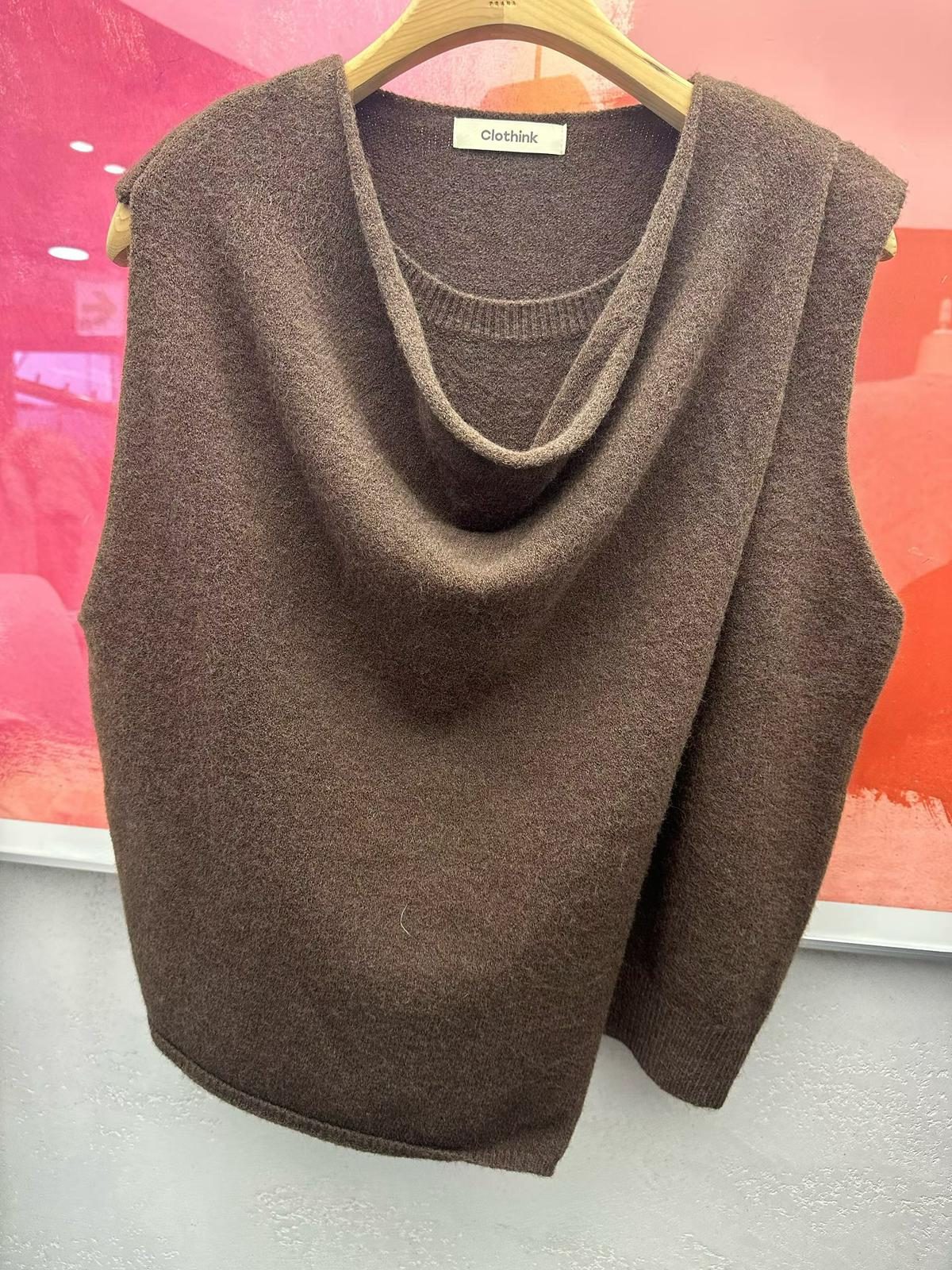 SN029 淨色慵懶感背心上衣 Free size