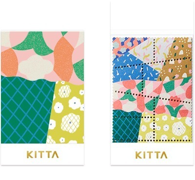 拼布 燙金郵票系列 隨身攜帶和紙膠帶 KITPP010｜日本 KITTA