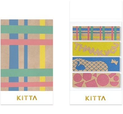 牛皮紙_拼貼 隨身攜帶和紙膠帶 KITPP012｜日本日本 KITTA