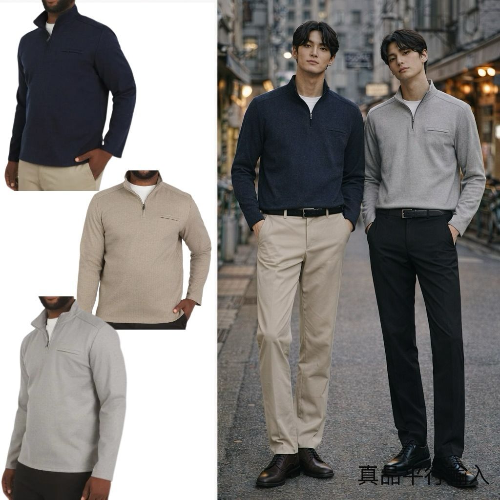 【預購】 DKNY H122453 男裝半拉鍊上衣