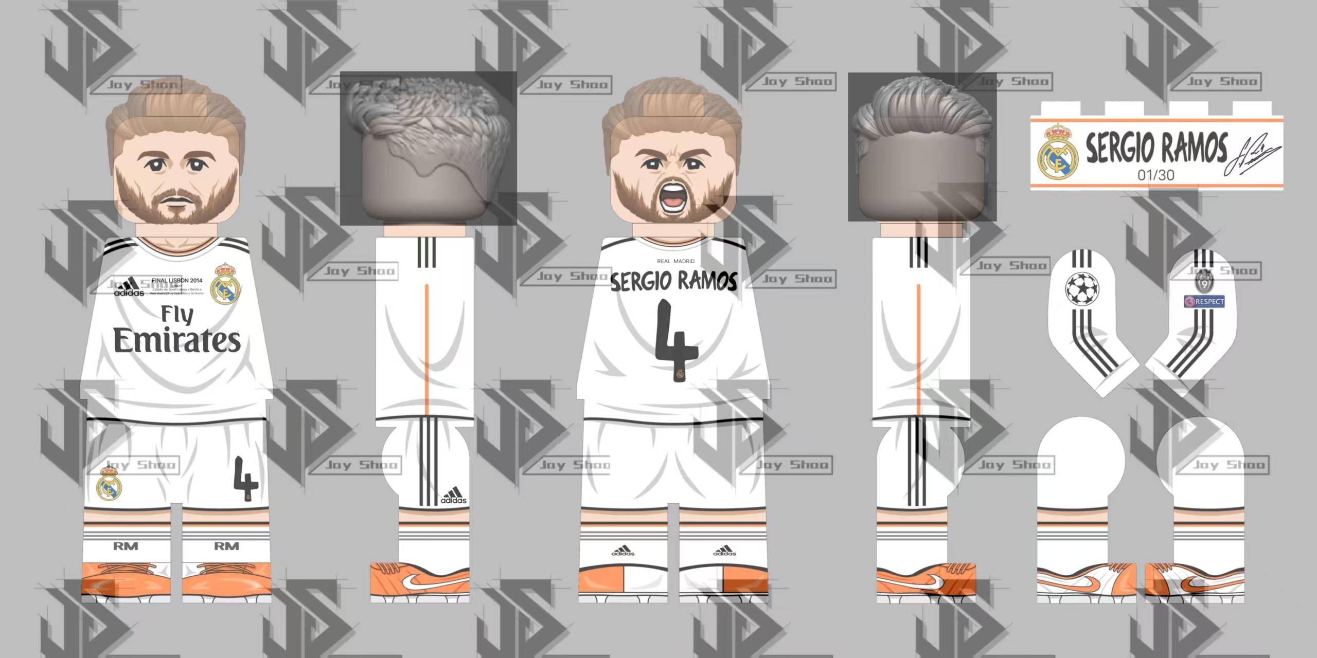 [J.S] [In Stock] Sergio Ramos [UVprinted]