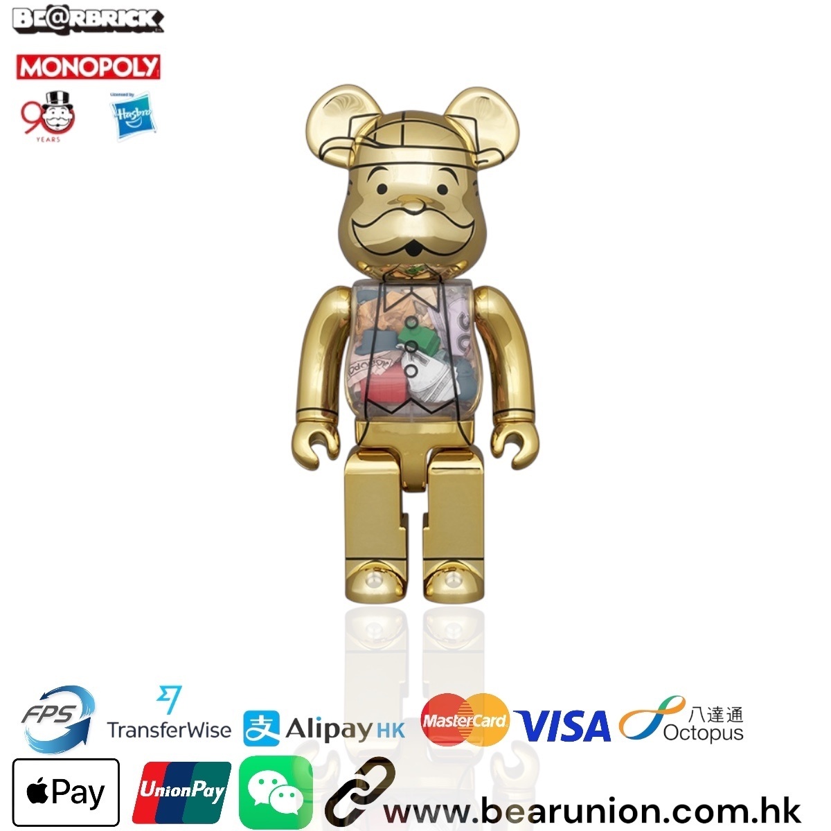 🎏預訂🎏Bearbrick 400% Mr.Monopoly 90th Anniv