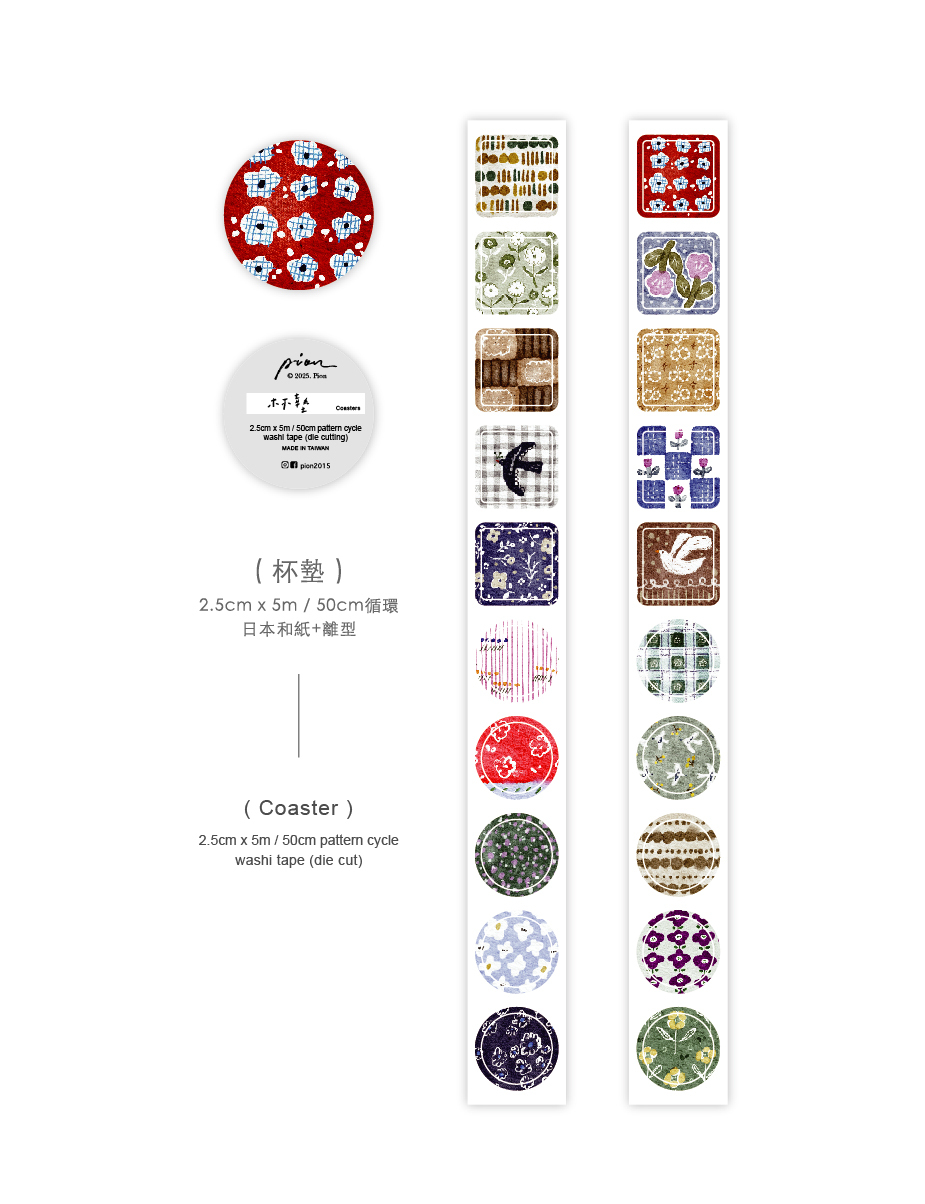 Pion Paper Tape - Coaster