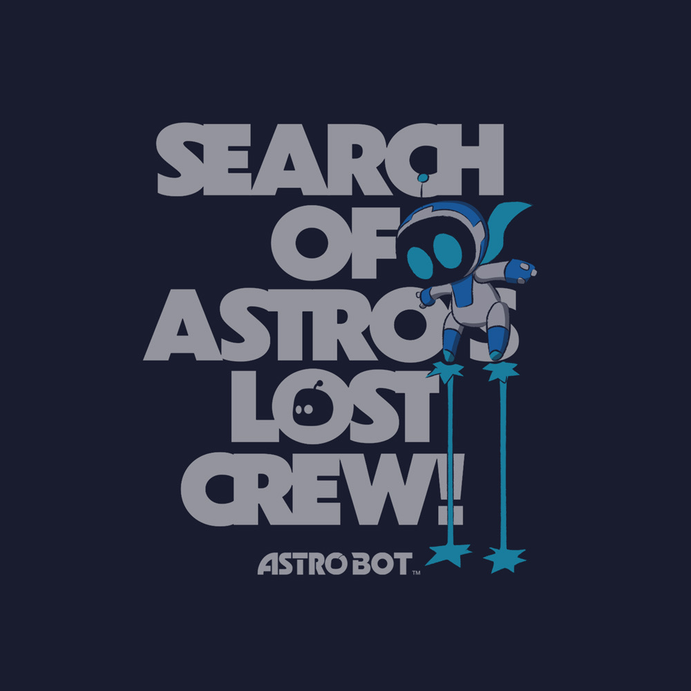 Cospa 011226 アストロ 大捜索 Tシャツ [ASTRO BOT] NAVY