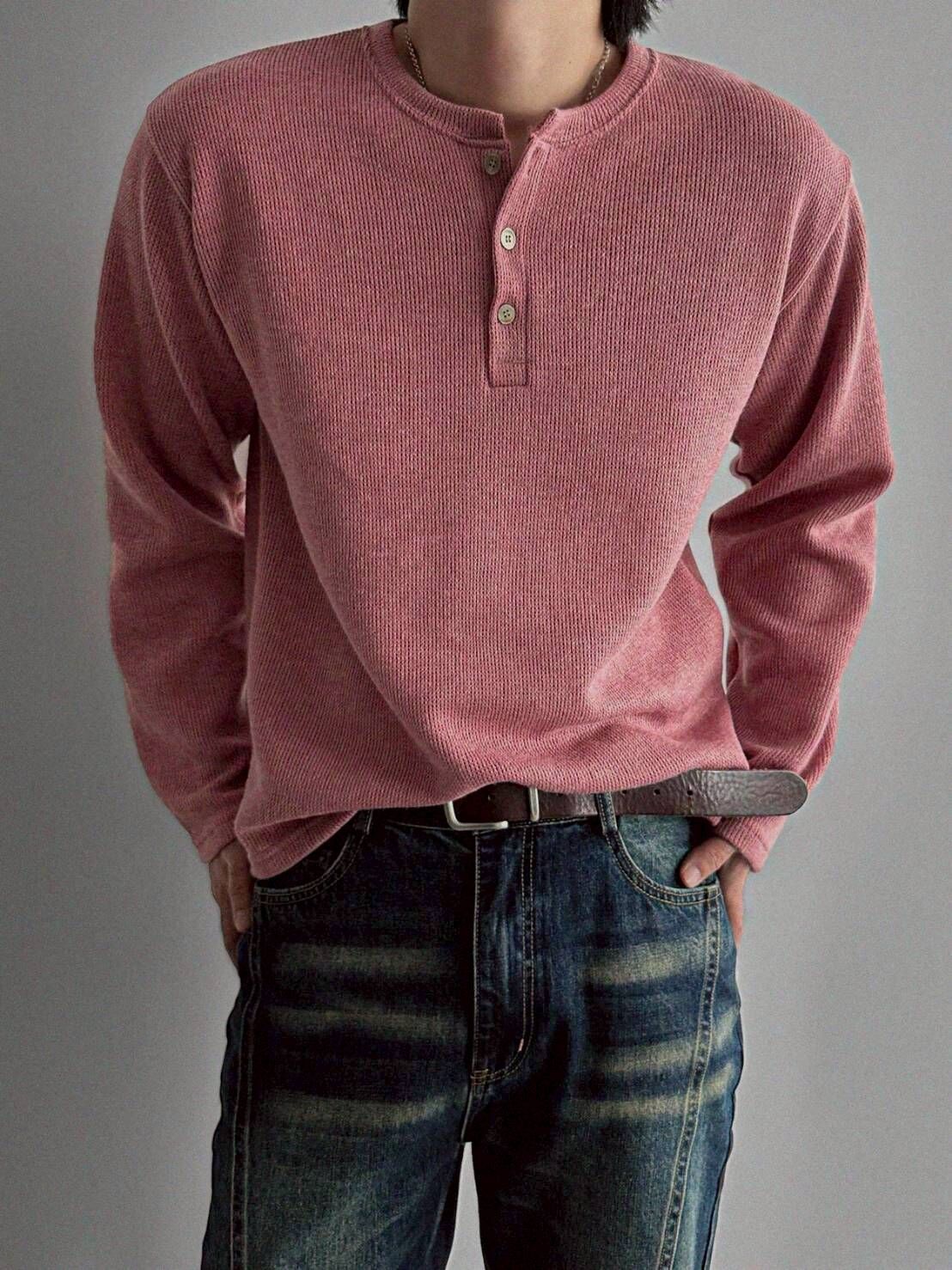 Maru 亨利領短款針織衫