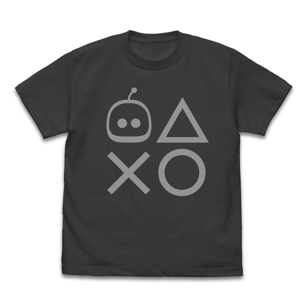 Cospa 011226 アストロ プレイステーションシェイプス Tシャツ [ASTRO BOT] SUMI